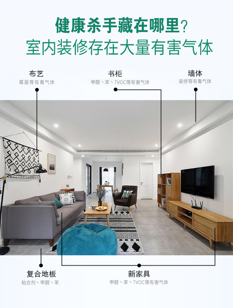 自由呼吸 是美好生活的開始 第三代格瑞樂綠快光催化植物生物觸媒 母嬰安全級，專注于室內空氣污染治理 除醛除味 綜合治理倡導者 踐行者 一站式服務除甲醛 嚴謹?shù)膽B(tài)度 可靠的技術 自然的理念 貼心的服務 安全品質 值得信賴 甲醛的三大危害 危害一：長痘、失眠多夢、頭暈、精神不振 危害二：咳嗽/呼吸道難受/哮喘/致癌 危害三：老人小孩抵抗力變差 健康才是真正的快樂